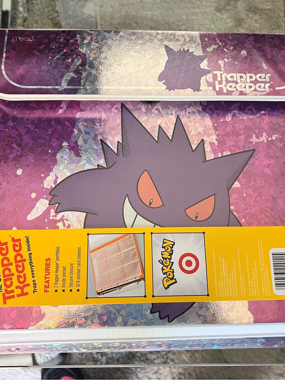 Pokemon Purple Gengar Trapper Keeper